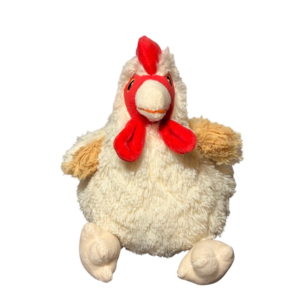 Warmies Chicken Plush Toy Unisex 9" Cream Excellent Microwaveable Lavender Scent
